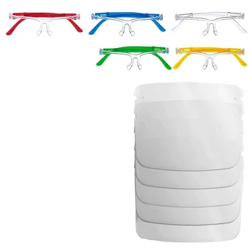 

5PC Kids SafetyHeadhand Máscara Transparente Anti-Fog Face Guard Anti-Saliva Safety Protection Glasses Mask Masque transparent