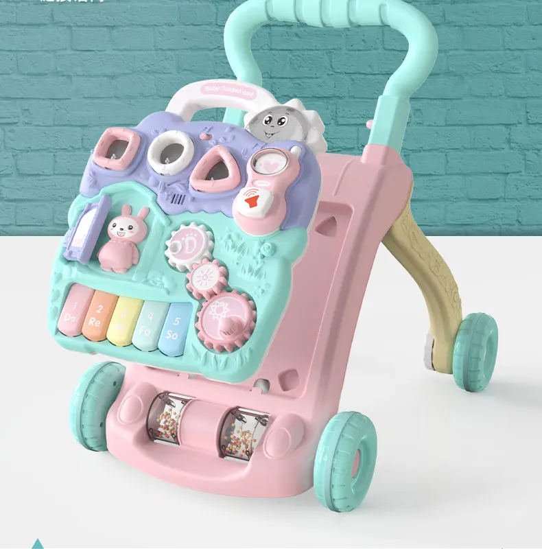 Детская тележка для малышей против опрокидывания ребенка учится ходить 6 18