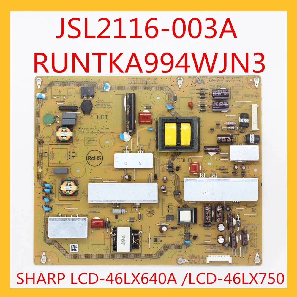 JSL2116 003A RUNTKA994WJN3 плата питания для SHARP TV LCD 46LX640A поддержки мощности оригинальное
