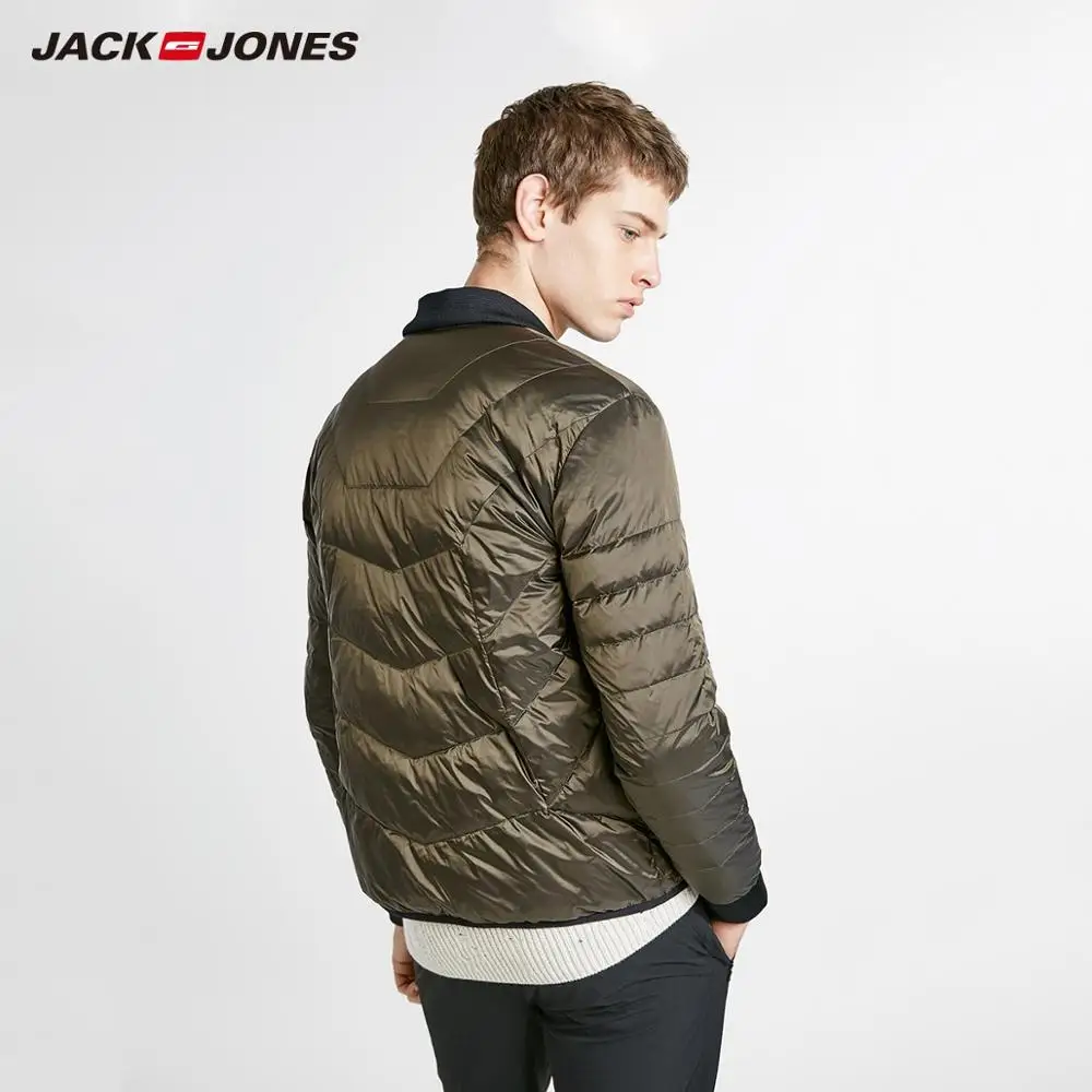 JackJones Мужская зимняя бейсбольная куртка с воротником с тепловым пухом | 218412510