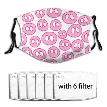 

Anti-Pollution Cute Pig Snout Print Face Masks Cute Masks Fabric Protective PM2.5 Masks Proof Haze Reusable Breathable