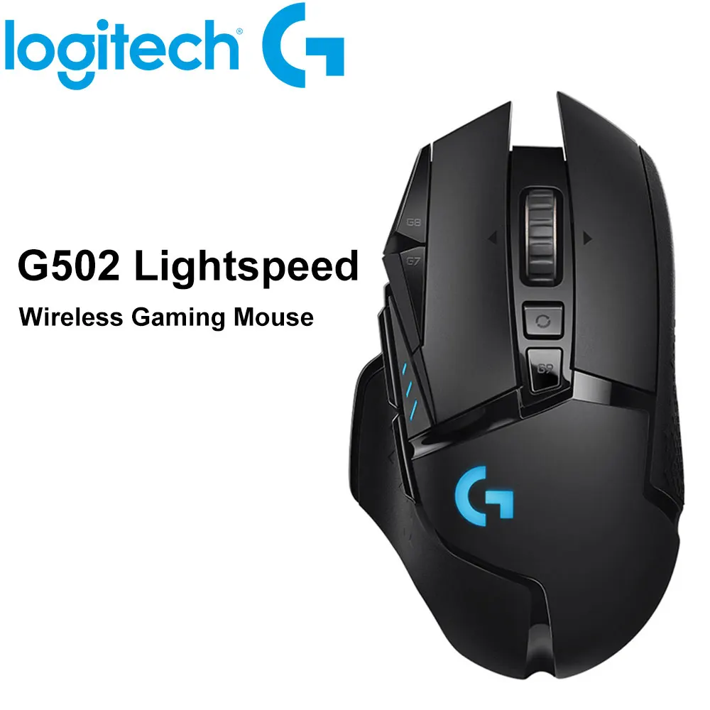 

Logitech G502 Lightspeed Wireless Gaming Mouse 2.4Ghz HERO Sensor 16000DPI Lightsync RGB Mouse Gamer Tunable Weights 11 Buttons