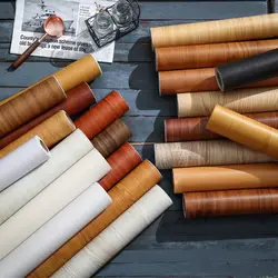 Modern Waterproof DIY Home Decorative Vinyl Self Adhesive Wall paper Furniture Renovation Sticker Various of Door Moisture-proof