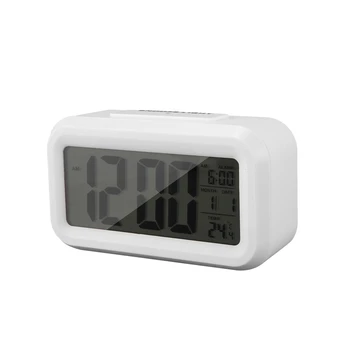 

Temperature Digital Clock, Lazy Snooze Alarm Clock, Mute Backlit Electronic Clock