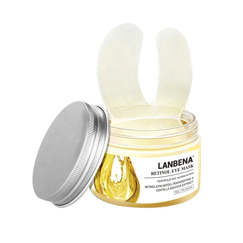 LANBENA маска для глаз с гиалуроновой кислотой увлажняющая омолаживающая маска для глаз против морщин для удаления темных кругов мешки для глаз Уход за глазами - Цвет: 01