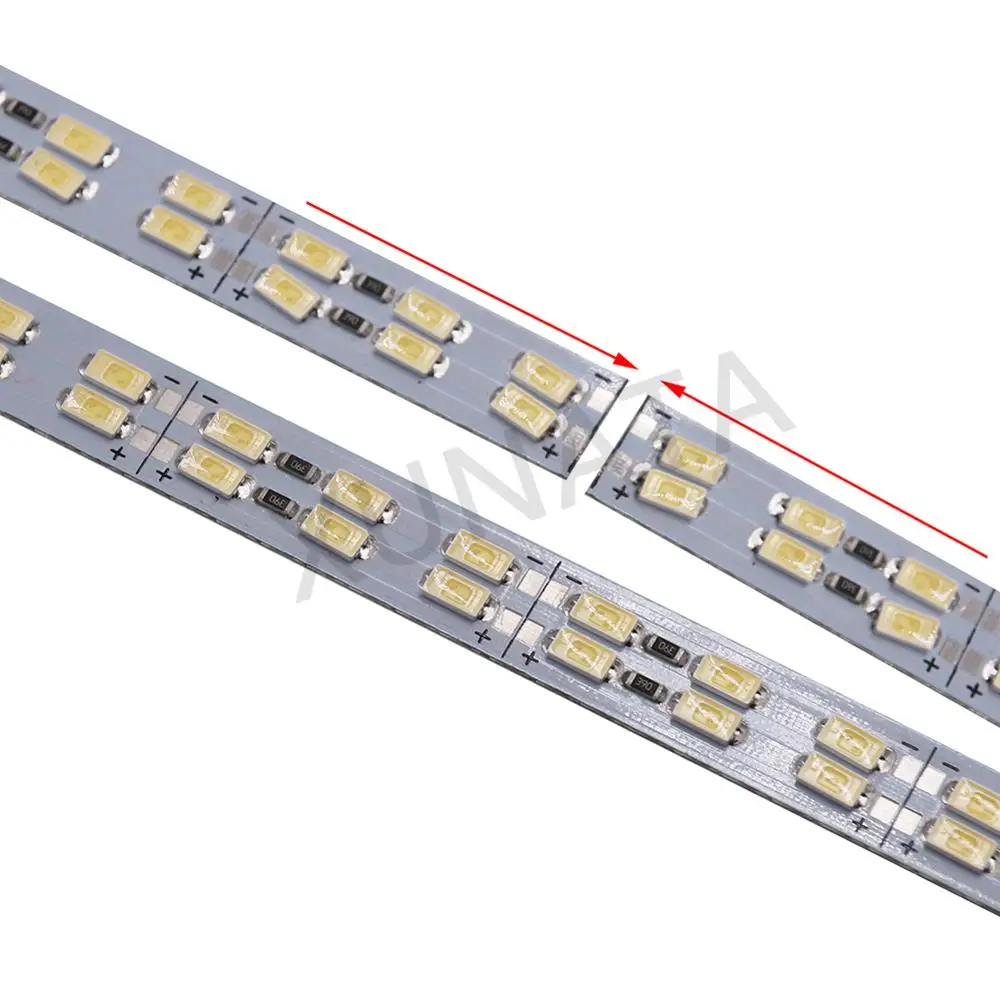 DC 12V 50cm LED Light Bar SMD5630 72 LED Hard Strip Cold White Double Row Aluminum Rigid 1Pc/5Pcs LED Light LED Light Bar