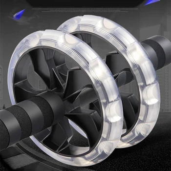 

Fitness Equipment Muscle Exercise Equipment Home Double Wheel Abdominal Power Wheel Ab Roller Gym Roller Trainer Training Abs