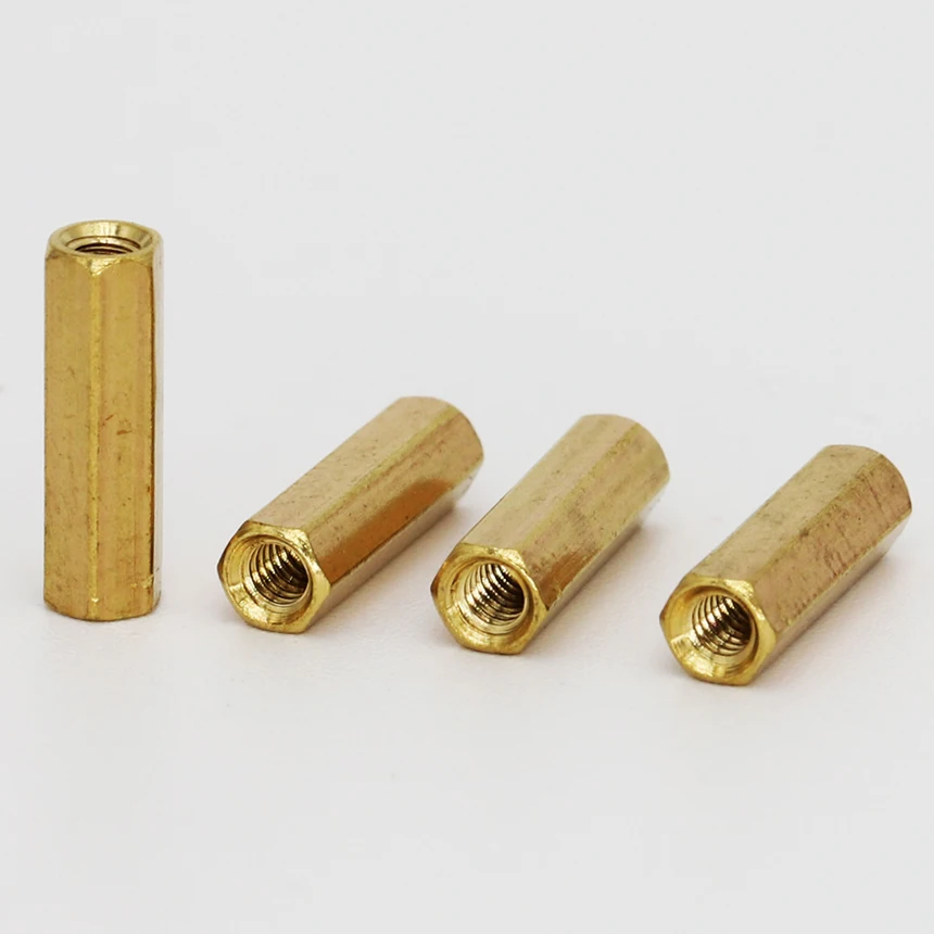 M3 M3*18 M3x18 M3*22 M3x22 Dual Head Nut Brass Female To Female PCB Hex Hexagon Pillar Spacer Stand-off Standoff Stand off