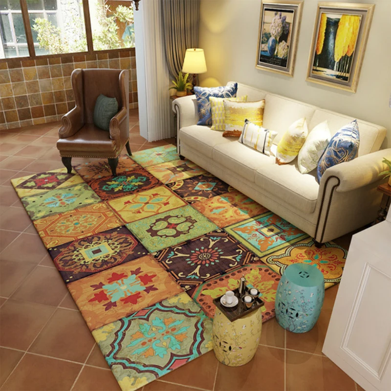 

Modern Nordic Style Polyester Rug and Carpets for Child Kids Play Mat Living Room Floor Bedroom Bathroom Home Door Mat alfombra
