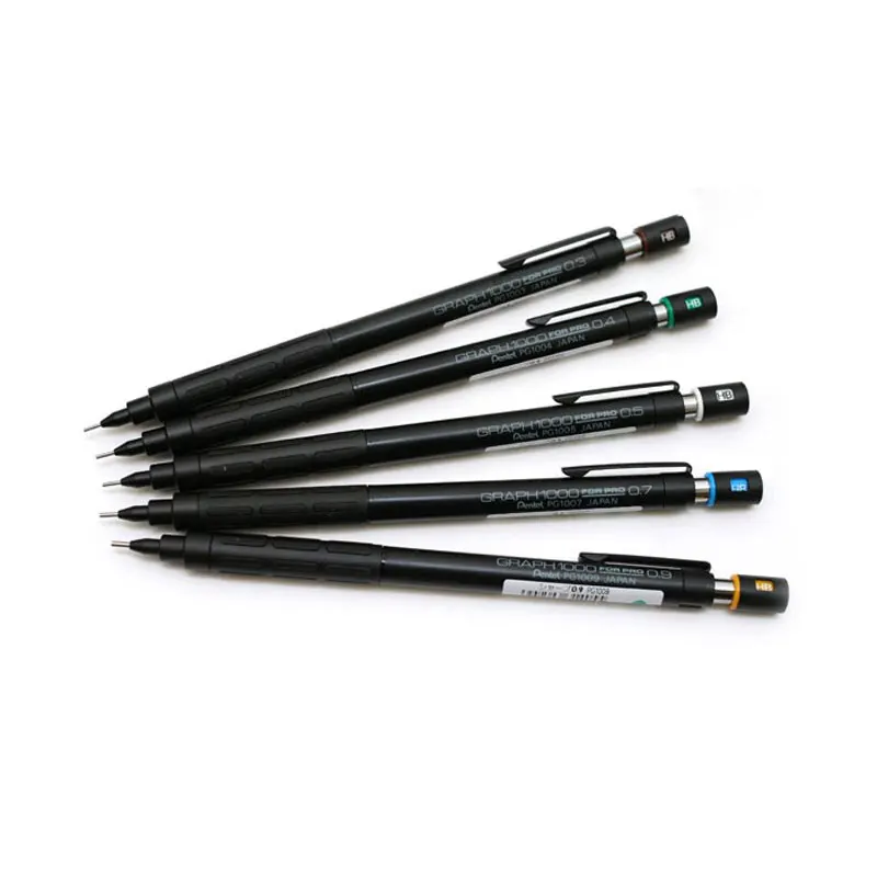 Pentel механический карандаш, граф 1000 для профессионального черчения, карандаш с низкой гравитацией, профессиональный дизайн, ручка PG 0,3 мм/0,5 мм/0,7 мм/0,9 мм, 1 шт