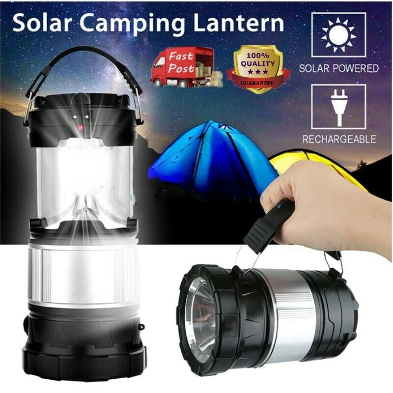 

ZANCAKA 2019 LED Solar Outdoor Camping Light Camping Lighting Portable Emergency Telescopic Tent Light Multi-function Charging