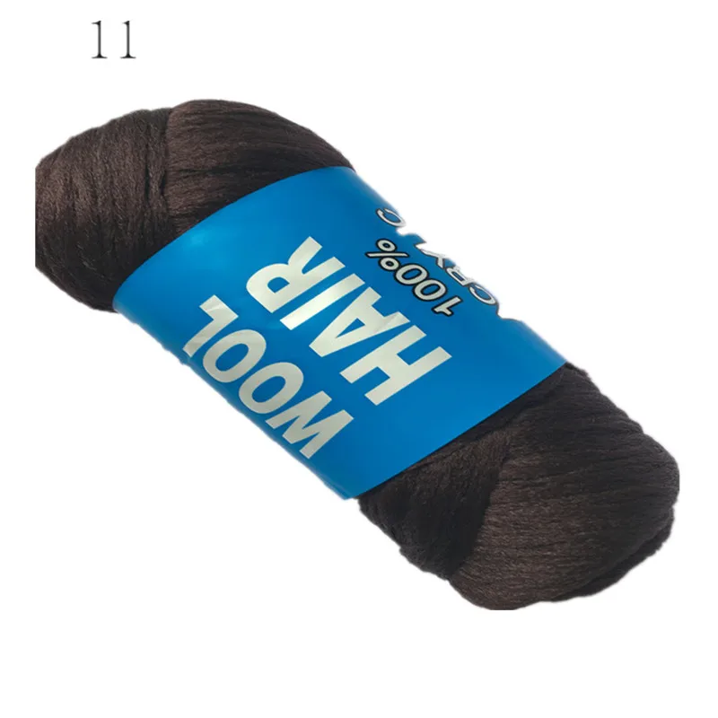 70 г/рулон 3 рулона/лот африканский парик шерстяная пряжа полиэстер для плетения и ручного вязания волос