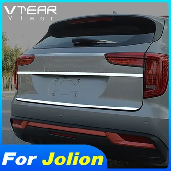 Vtear Car Rear Door Trim Cover Stainless Steel Backside Trunk Chrome-styling Decoration Exterior Accessories For Haval Jolion 1