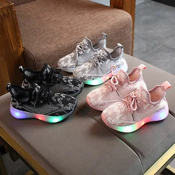 

Kids mesh Sneakers shoes for boys girls Casual Children Led Sport Sneakers Sneakers Shoes Girls Boys Baby Shoes Glowing Infantil
