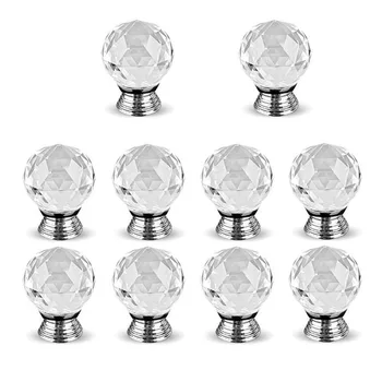 

1pcs Black/Pink/Transparent Crystal Glass Knobs Cupboard Pulls Drawer Knobs Kitchen Cabinet Handles Furniture Handle Hardware
