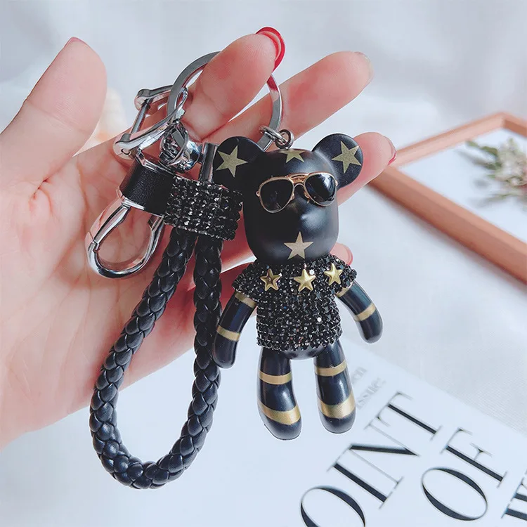 Cute Bear & Astronaut Charm Keychain - Add A Touch Of Fun To Your Bag Or  Car! - Temu