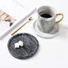 Natural Marble Decorative Trays Nordic Cake Dessert Plates Jewelry Cosmetic Display Storage Tray Round Desktop Decoration Plate 4