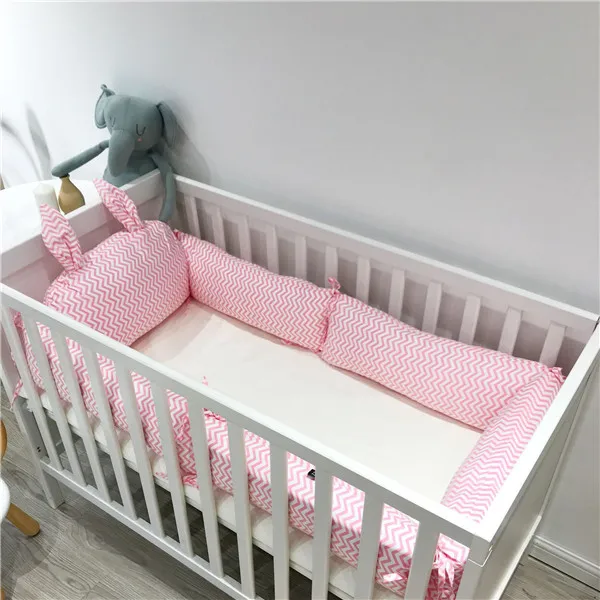 Rabbit Ears Type baby bed bumper Newborn Baby Bedding Set Baby Cot Crib Bumper Baby Decoration Room Baby Nursery Kid Crib Bumper - Цвет: shuibowenfen