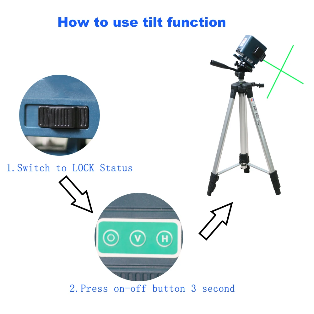 KaiTian 3D Laser Level Tripod 12Lines Level Self-Leveling 360 Horizontal&Vertical Cross Powerful Green Receiver Nivel Laser Line