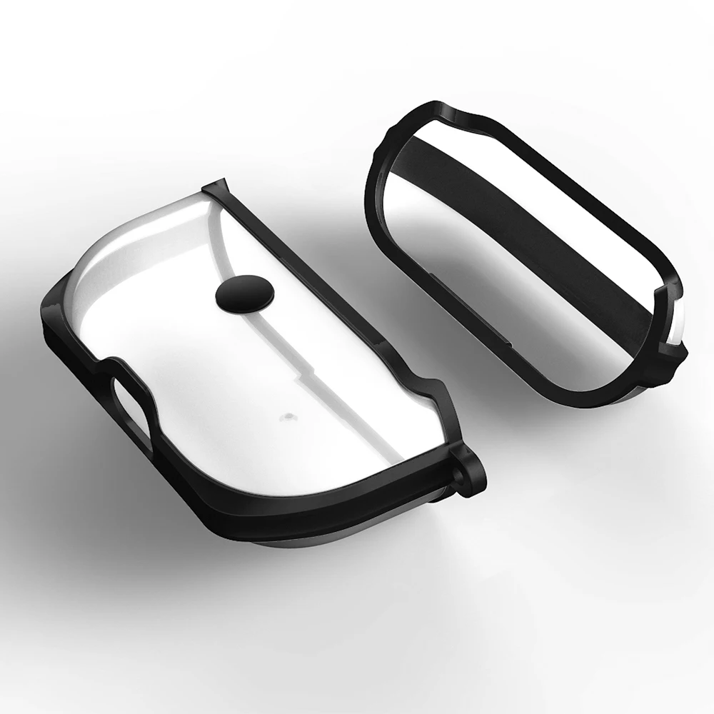 Противоударный чехол для AirPods Pro с брелком для ключей, защитный чехол для AirPods 1 2, прозрачный чехол