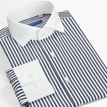 Smart Five pacch полосатая Мужская рубашка с длинным рукавом приталенная английская виндзорская рубашка с воротником официальная деловая осень