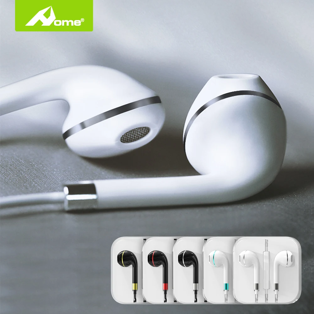 Auriculares intrauditivos con cable y conector de 3,5mm, cascos estéreo con cancelación de ruido y Control de volumen de auriculares para teléfono móvil