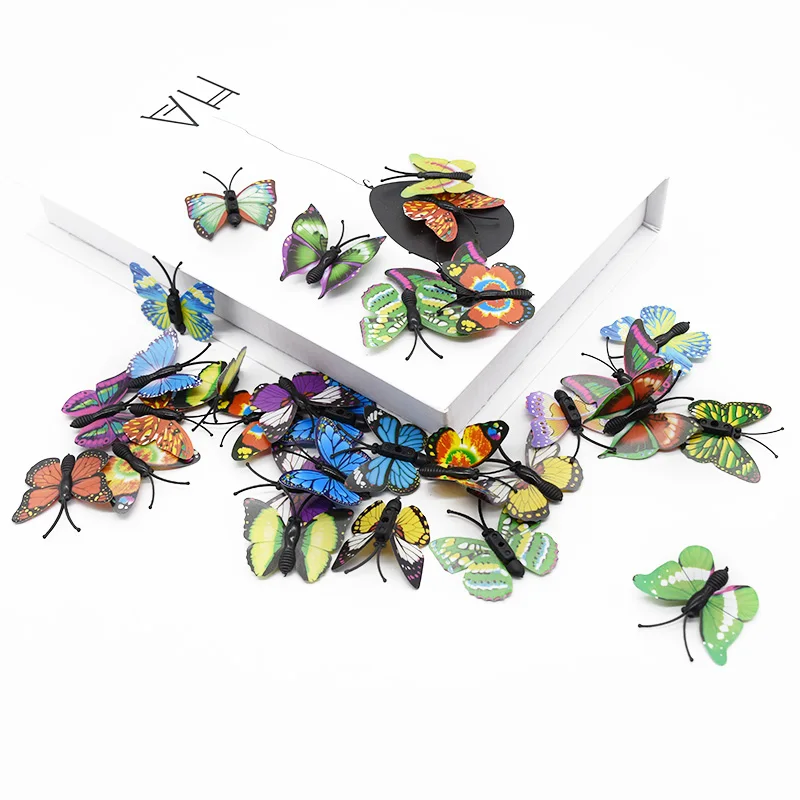 20 Pieces Artificial butterfly 4cm 6cm 7cm Home decoration accessories Headdress Wall Stickers Candy box Scrapbooking Background 20 Pieces Artificial butterfly 4cm 6cm 7cm Home decoration accessories Headdress Wall Stickers Candy box Scrapbooking Background