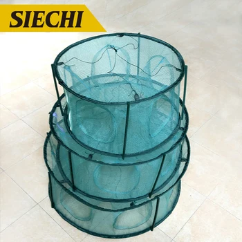 

Foldable Nylon Fishing Net Catch Crab Fish Crawdad Shrimp Minnow Mesh Cage Fishing Bait Trap Net