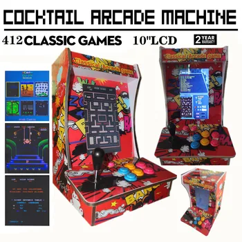 

NEW 412 In 1 Classical games PCB/Long shaft led joystick/Mini vertical type arcade machine for 10.4''LCD Mini table top machine
