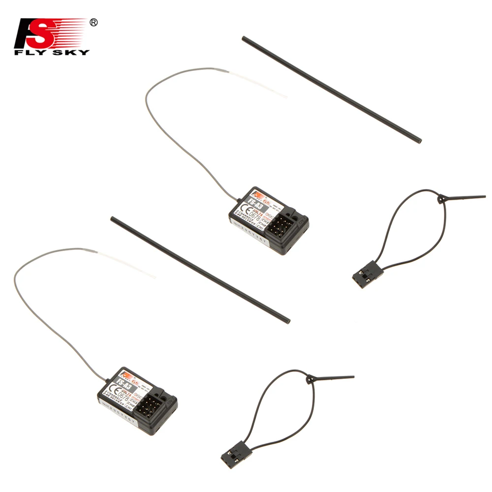 2Pcs Original Flysky FS-A3 AFHDS2A 2.4G 3CH Receiver for GT2E GT2G Transmitter