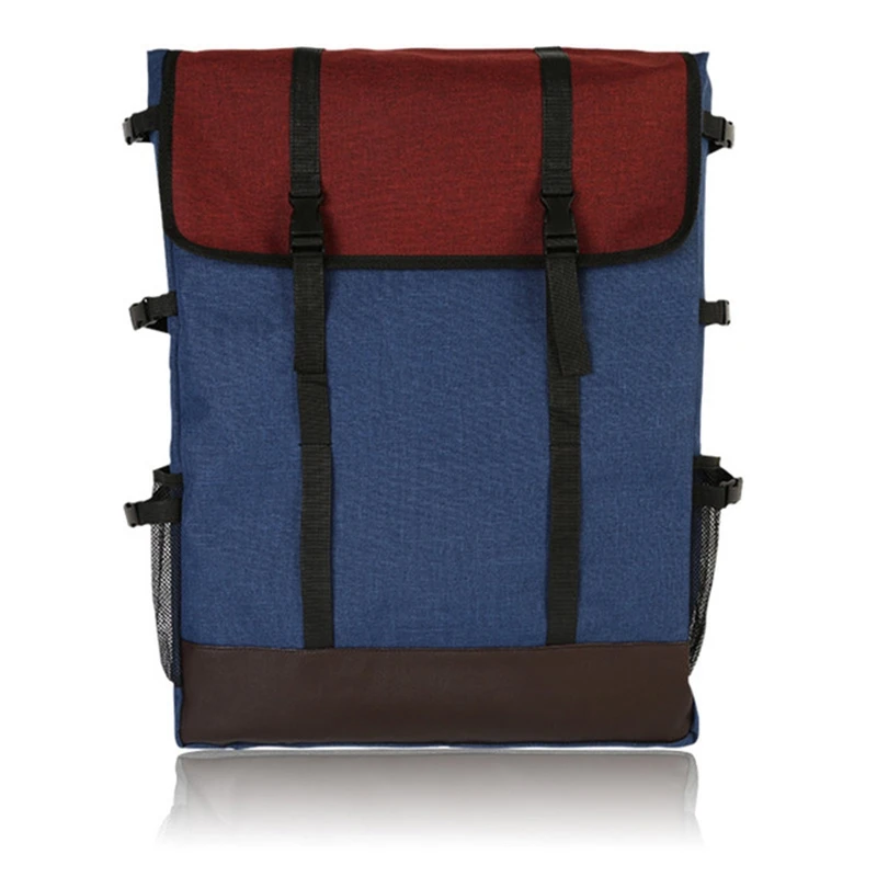 

1 Piece Fashion 4K Canvas Portable Sketch Painting Board Large Capacity Travel Shoulder Sketchpad Drawing Bag Blue