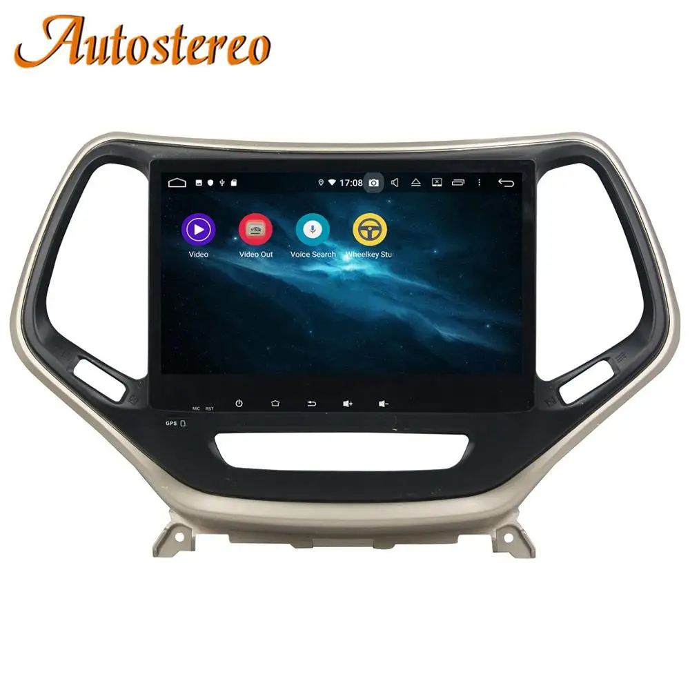 Android 9 DSP 4+ 64G Нет DVD плеер автомобиля gps навигация для Jeep Cherokee+ Автомобильное Стерео Радио мультимедийный плеер головное устройство видео