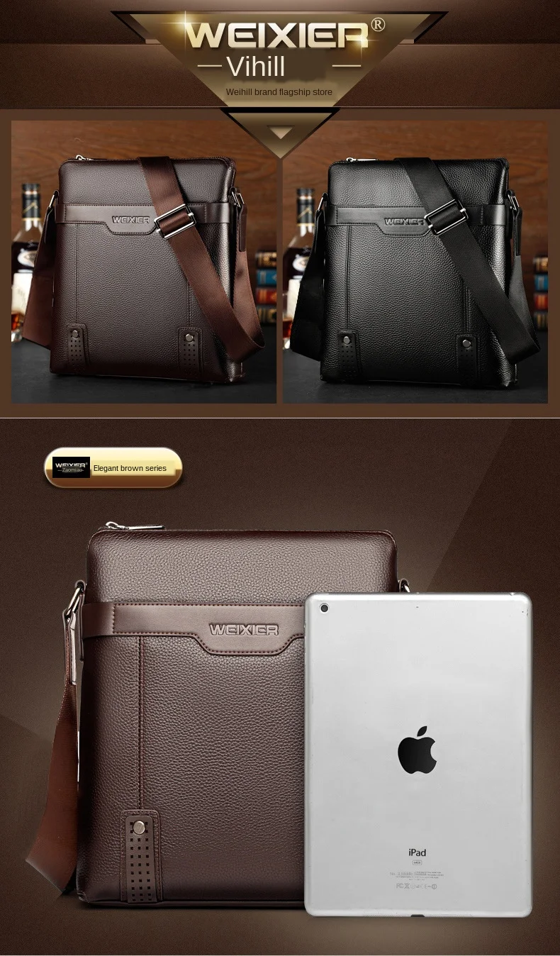 New men's Messenger Bag handbag Briefcase 28cm Sadoun.com