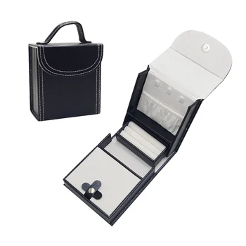 

Mini Portable Earrings Ring Storage Bag Pendant Necklace Jewelry Scratchproof Protect Box Travel Carrying Case