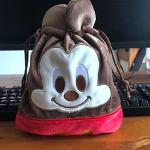 Сумки с Микки Маусом на шнурке, плюшевые сумки для хранения, сумка для макияжа, кошелек с отделением для монет, новинка