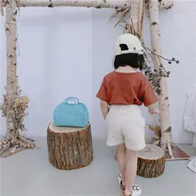 Коллекция года, новые летние товары, детские брюки для мальчиков и девочек, универсальная Повседневная однотонная одежда в западном стиле в Корейском стиле