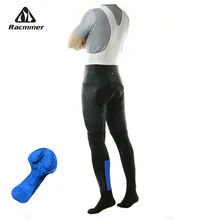 Racmmer весна осень длинные велосипедные штаны 5D гелевая Подкладка велоспорт нагрудник колготки штаны для велосипеда MTB горный велосипед брюки велосипедные брюки