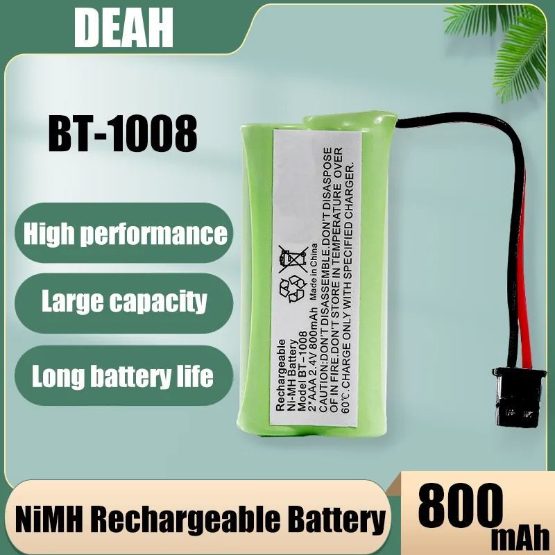 2.4V 800mAh AAA BT-1008 BT-1016 BT-1021 Ni-MH Rechargeable Battery For Uniden WITH43-269 CAS-D6325 CB-BT1008 BT-1025 CPH-515B |