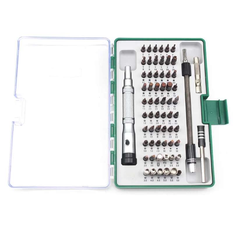 

64 In 1 Precise Screwdriver Set With 60 Bit Magnetic Screwdriver Kit Professional Electronics Repair Tool With Flexible Shaft