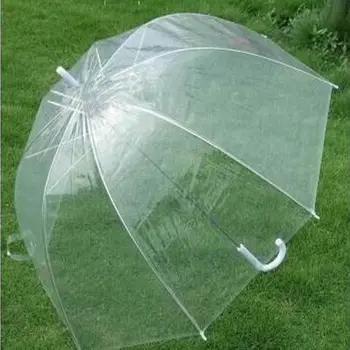 

Fashion Transparent Clear Bubble Dome Shape Umbrella Outdoor Windproof Umbrellas Princess Weeding Decoration