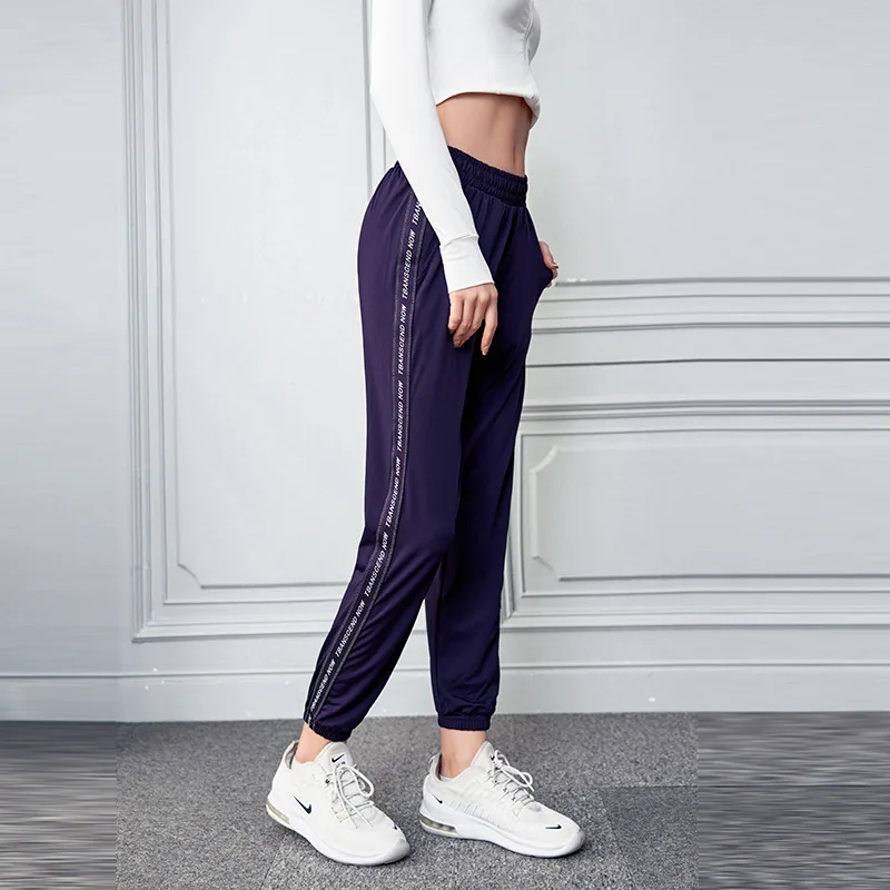

Women Sports Pant High Elastic Letter Waist Sports Leggings Yoga Pant Women Gym Clothes Running Training Tights Yoga Pants 2020