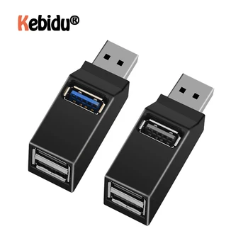 

Universal Mini 3 Ports USB 3.0 Hub High Speed Data Transfer Splitter Box Adapter For MacBook Pro PC Laptop Multi-port USB Hub