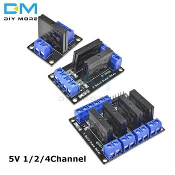 

G3MB-202P DC 5V 1/2/4 Channel Solid-State Relay Board Module High Level Fuse SSR G3MB 202P For Arduino Diy Electronic