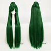 Sailor Moon Sailor Pluto Meiou Setsuna Cosplay Wigs Long Green With Detachable Bun Heat Resistant Synthetic Hair Wig + Wig Cap ► Photo 1/5