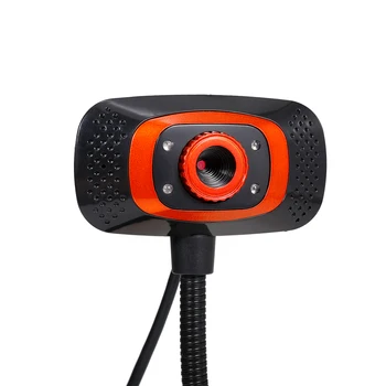 

USB Webcam with Microphone Drive-free Web Camera 480P Light Supplement Lamp for Desktop Computer Laptop Plug and Play