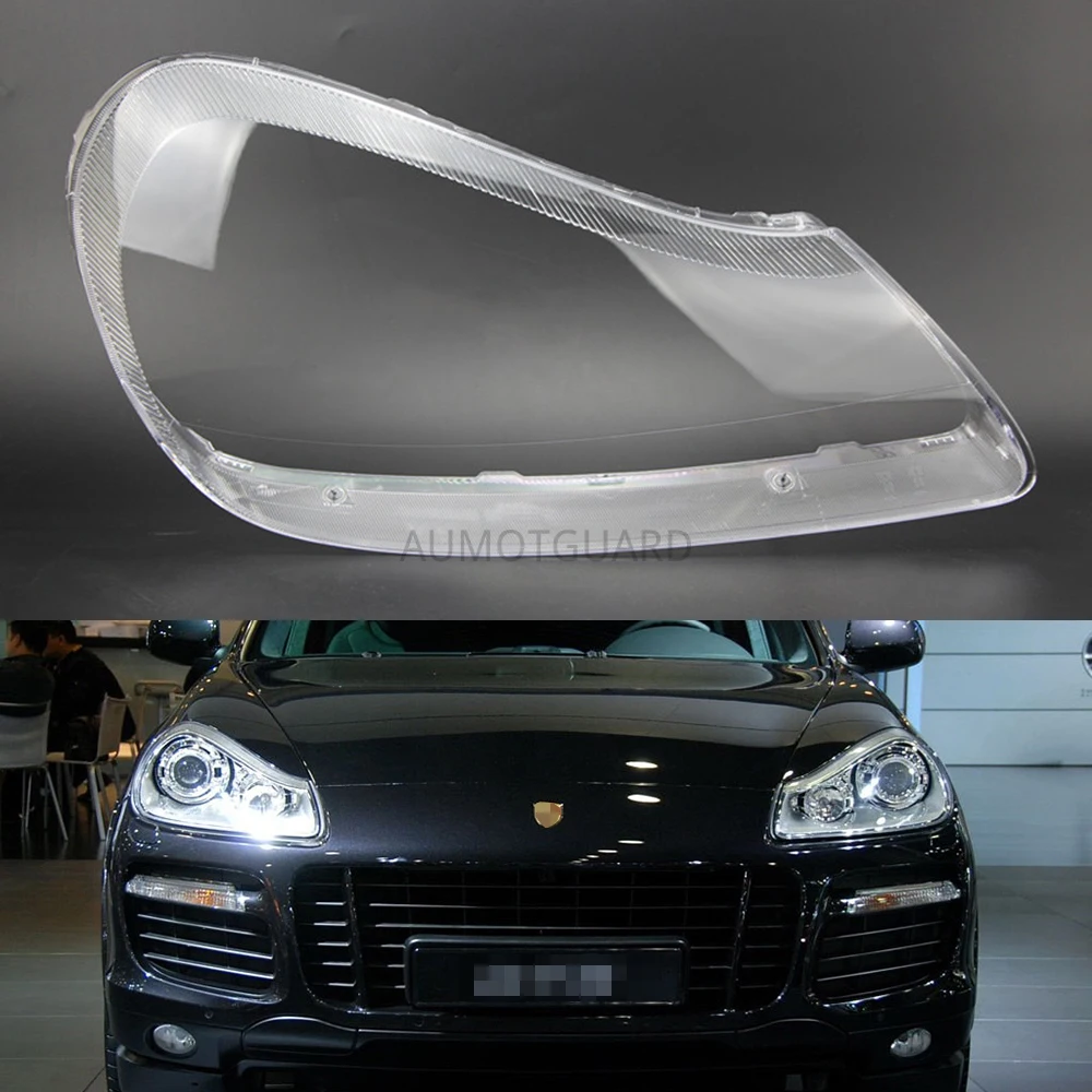 

Headlamp Cover For Porsche Cayenne 2007 2008 2009 2010 Headlamp Lens Car Headlight Cover Replacement Clear Auto Shell Cover