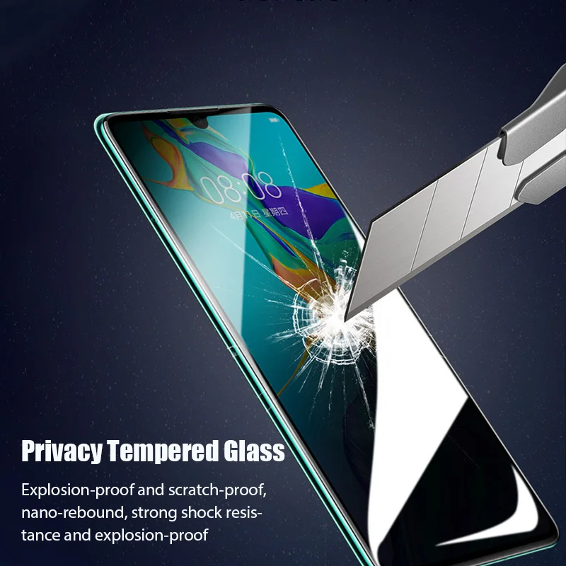 Privacy Screen Protector for Huawei Y9 Y7 Y6S Y5 Prime 2019 Anti Spy Tempered Glass For Huawei Y9a Y9S Y8S Y8p Y7a Y7p Y6p Y5p phone screen guard