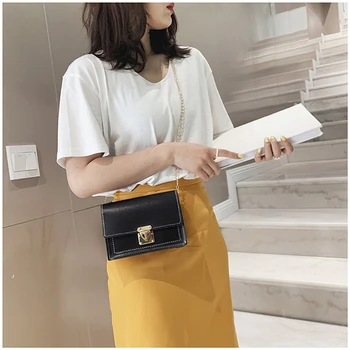 

High Quality New Ladies Messenger Bag Simple Fashion Women Shoulder Chain Shoulder Small Square Bag For Ladies