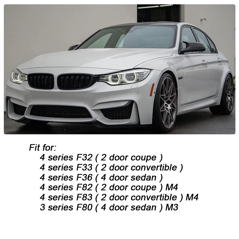 Kidney Grille for BMW M4 M3 THE 4 Series Glossy Black ABS F32 F33 F36 F80 F82 F83 Front Bumper Racing Grills