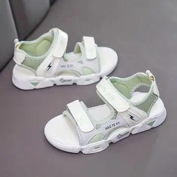 

Leather Sandals Boys 2020 Letter For Kids Summer Beach Sports Shoes Casual Chlidren's Footwear Sandals Boys